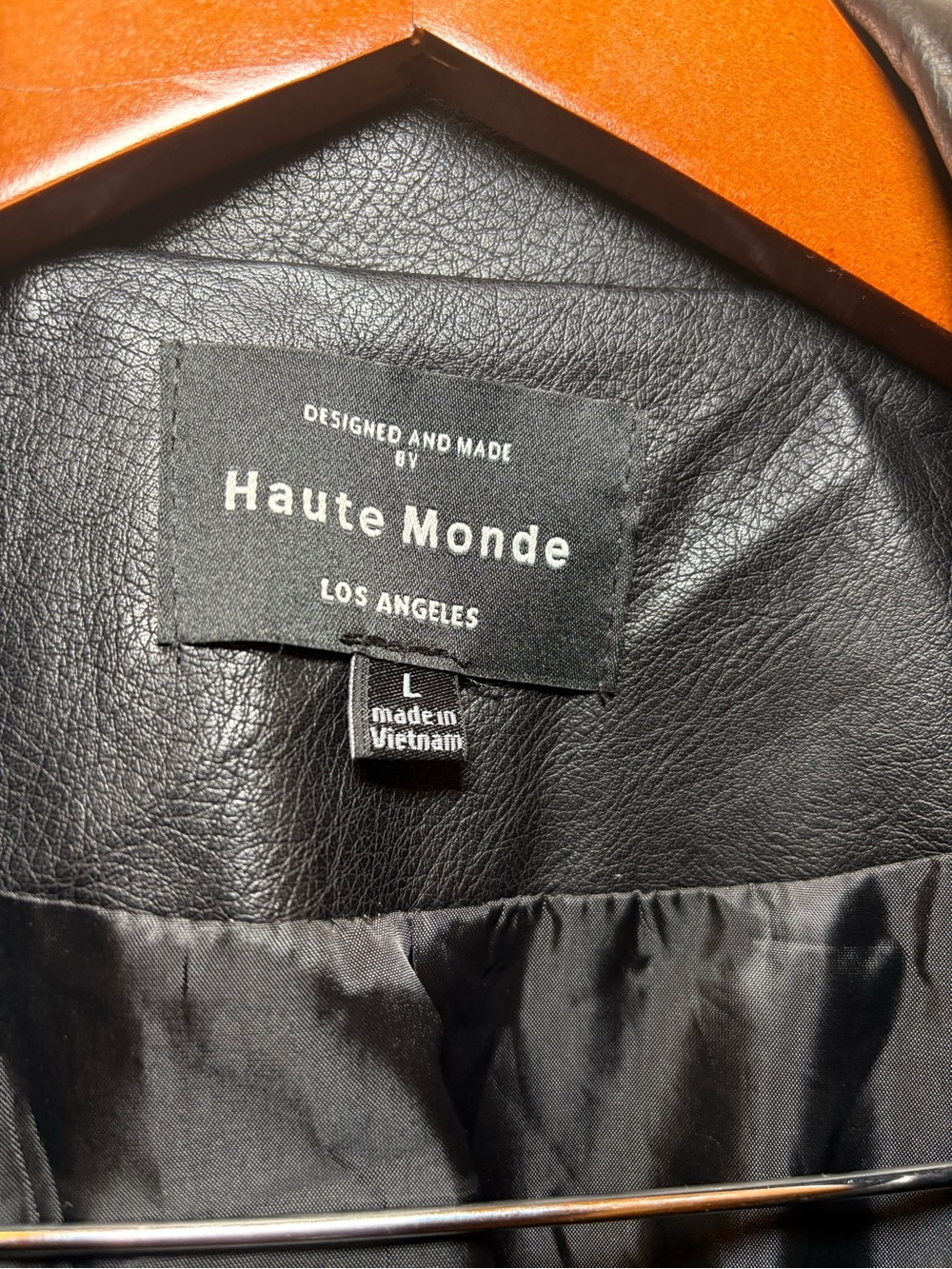 Haute Monde Black Leather Jacket